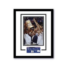 MIKE KRZYZEWSKI SIGNED AUTOGRAPH FRAMED 11x14 DISPLAY CUT ACOA DUKE LEGEND HOF