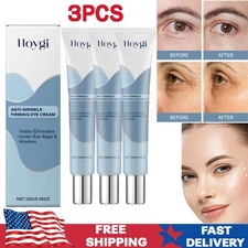 3Pack Firming Eye Serum for Rapid Reduces Under-Eye Bags, Wrinkles, Dark Circles