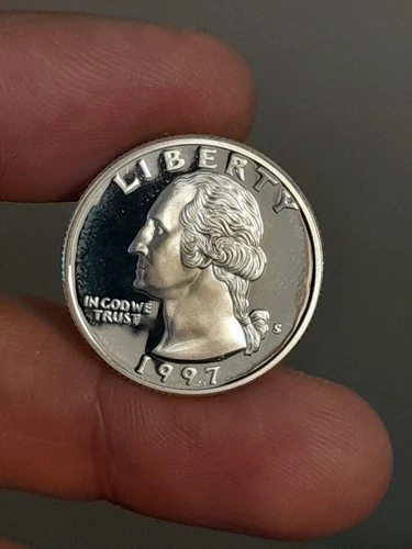 1997- S Washington Silver Quarter 90% Silver Proof