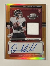 Desmond Ridder 2022 Panini Optic Orange Prizm RPA #1/20 RPA-DR NM SSP