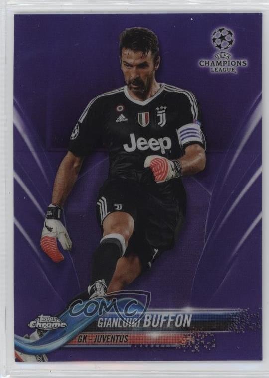 2017-18 Topps Chrome UCL Purple Refractor /250 Gianluigi Buffon #74 10ev