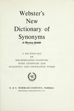 Webster's New Dictionary of Synonyms Webster's