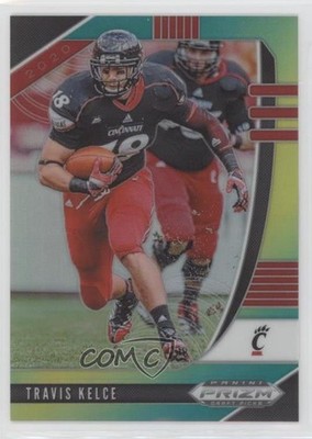 2020 Panini Prizm Draft Picks Green & Yellow Prizm 190/249 Travis Kelce #99 1t3