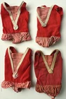 Vintage 1960s Barbie SKIPPER Doll Red White Swimsuit LOT OF 4, Played-with Cond