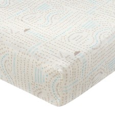Lambs Ivy Signature Organic Cotton Muslin Nursery Rhyme Fitted Crib Sheet