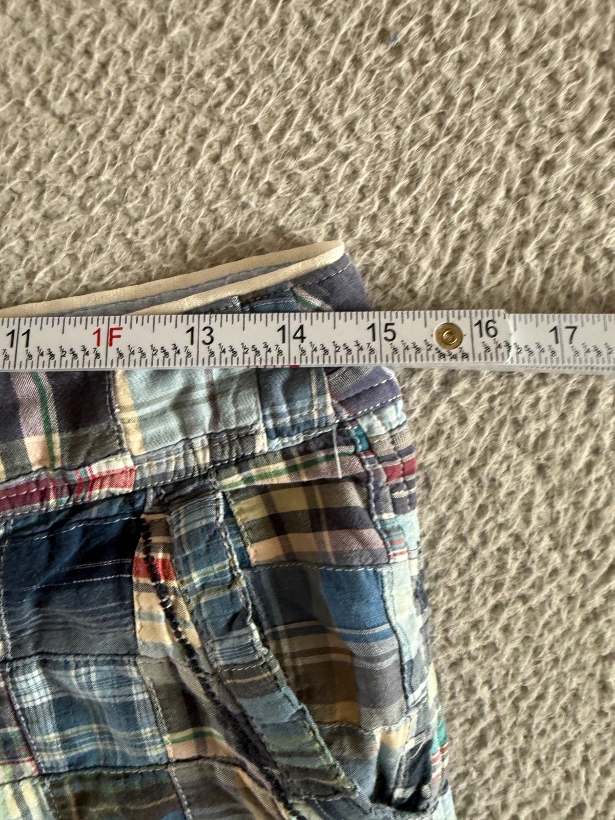 Y2K American Eagle Madras Patchwork Plaid Mini Sk… - image 7