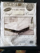 Full New Waterproof Vinyl Fitted Mattress Cover Size