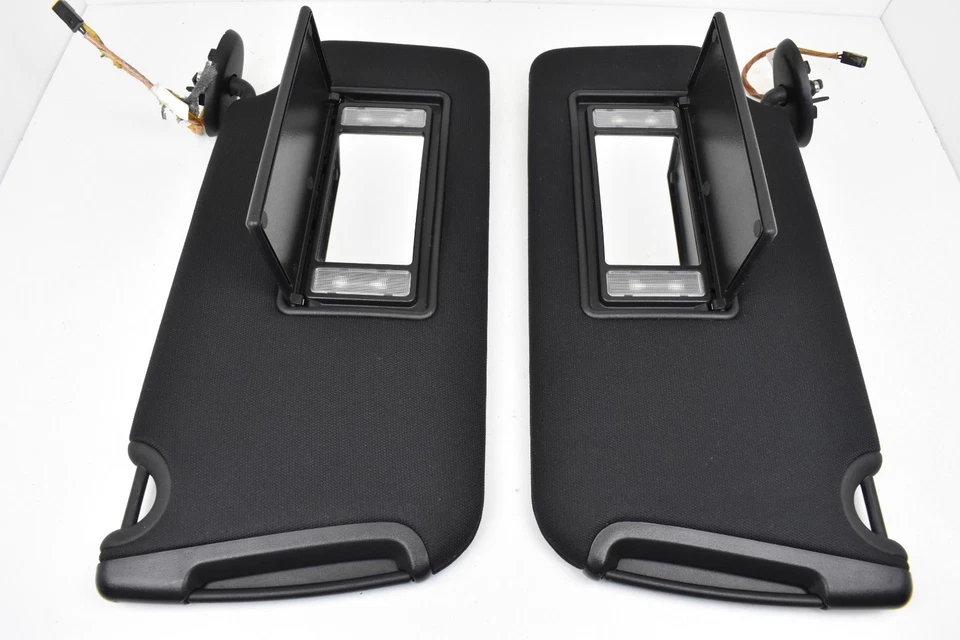 2014-2022 Chrysler 300 Left & Right Illuminated Black Sun Visor Set Pair OEM - Image 4 of 4