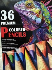 Premium Colored Pencils 36pc Count Wood Multicolor New 