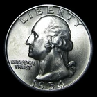 1954-D Silver Washington Quarter Dollar ---- Gem BU Coin ---- #PP721