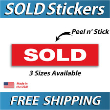 SOLD Stickers | Real Estate Stickers | Garage...