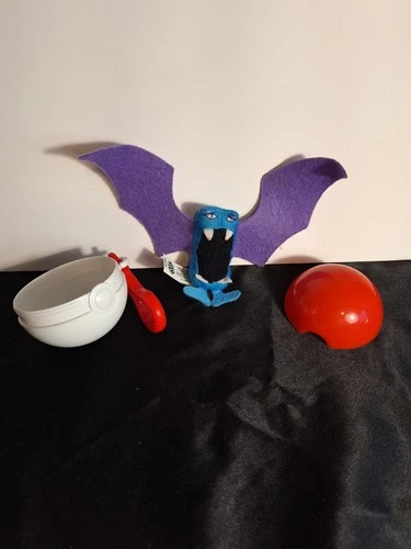 Vintage Pokémon Zubat Plush W/ Original Poké Ball Burger King 1999