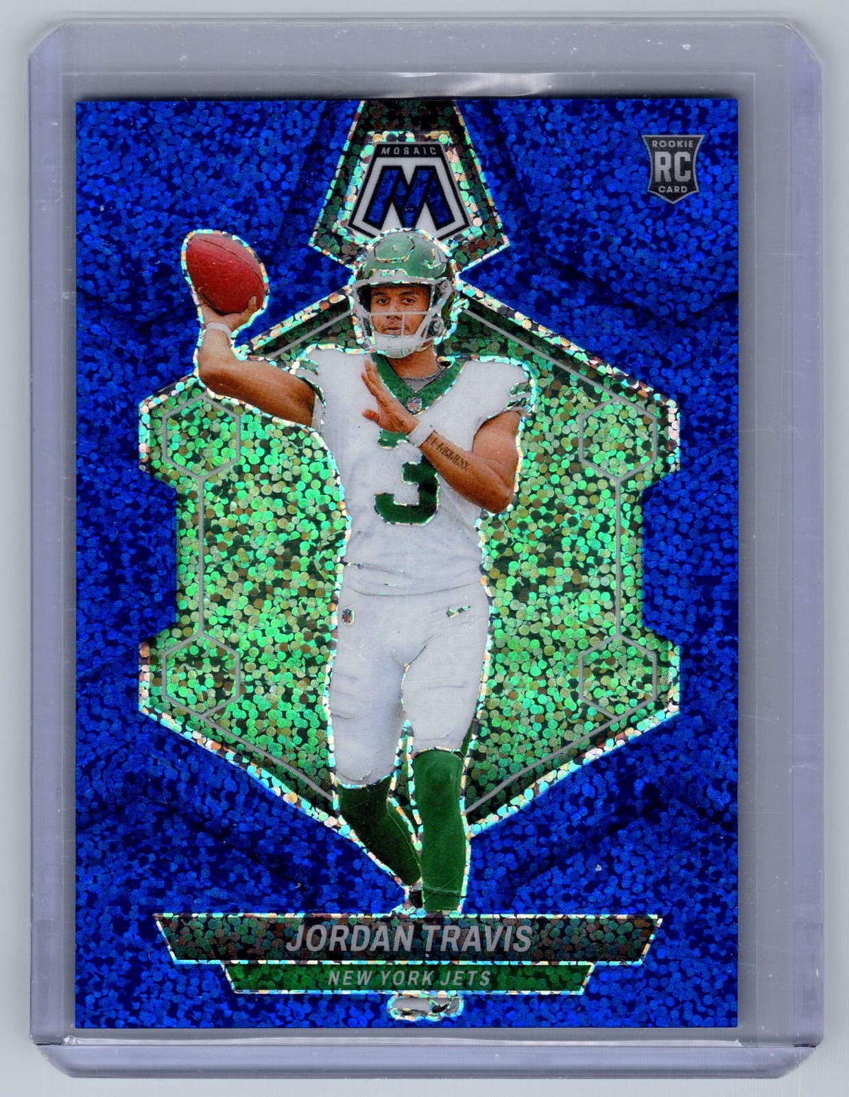 Jordan Travis Panini Mosaic #395 Blue Sparkle