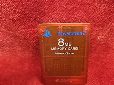 Sony Playstation 2 PS2 Red Magic Gate 8MB Memory Card SCPH-10020 - Authentic