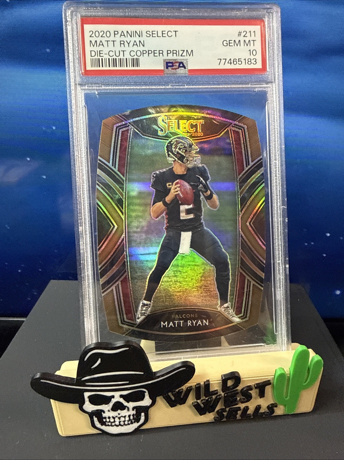 2020 Panini Select - Club Level Matt Ryan #211 Copper Prizm Die-Cut /355 Pop 1