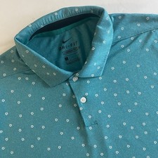 Nike Golf Dri-Fit Floral Polo Mens L Performance AOP Shirt
