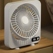 1200mAh Battery Operated Fan for Dorms and Workspaces Rechargeable Desktop Fan