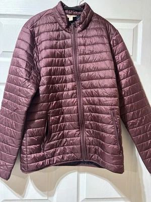 Brooks Brothers Red Fleece Mens Lightweight Puffer Jacket Burgundy L Thermore - Image 1 of 4