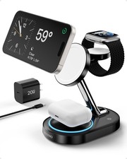 Fast Charging Station for Apple Devices, Wireless Charger for iPhones, 3 in 1 St