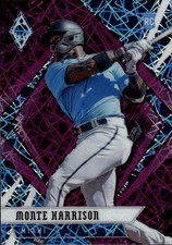 2021 Panini Chronicles Monte Harrison #6 Phoenix Purple Velocity Miami 32N