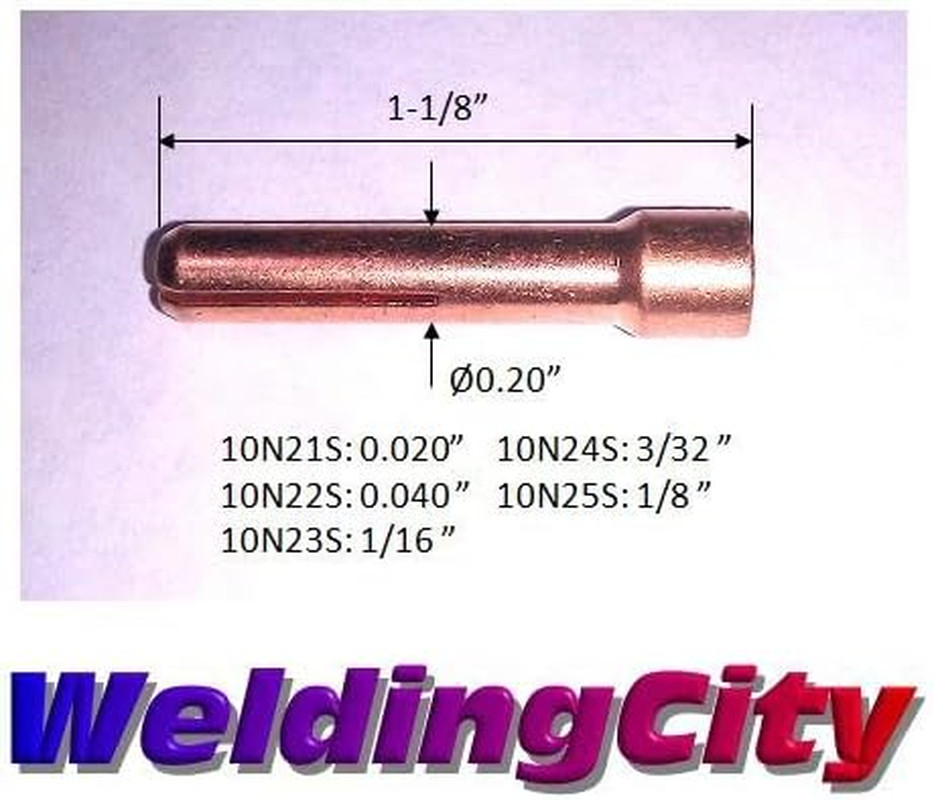 TIG Welding Torch Accessory Kit Stubby Setup (.040"-1/16"-3/32"-1/8") Collet-Gas