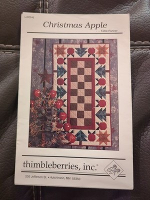 Thimbleberries Christmas Apple Applique Quilt Pattern Lynette Jensen 1995