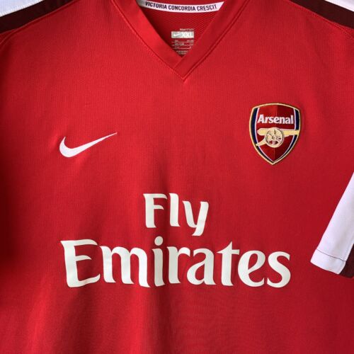 Arsenal Fly Emirates Victoria Nike Red Gunners Jersey Mens L #5 