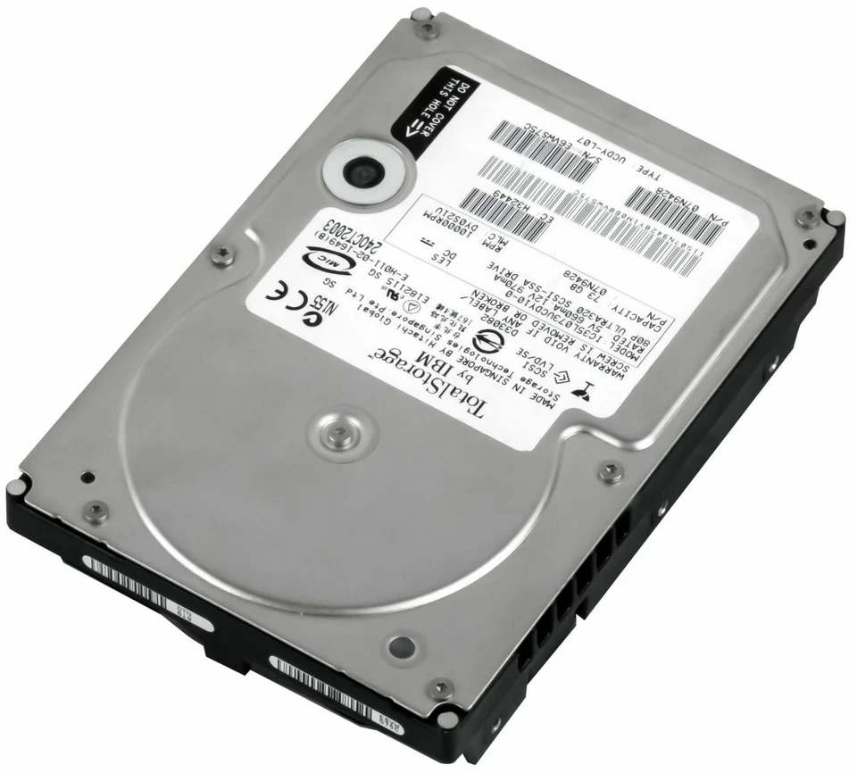 Hard Drive IBM 07N9428 73GB 10000RPM SCSI ULTRA-320 IC35L073UCDY10-0 3.5" Inch - Image 2 of 3