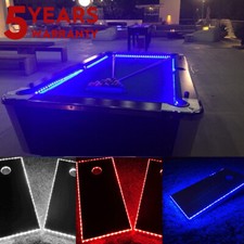 Bar Billiard Pool Table Bumper LED RGB Light Strip 24 Key Remote Change Color US