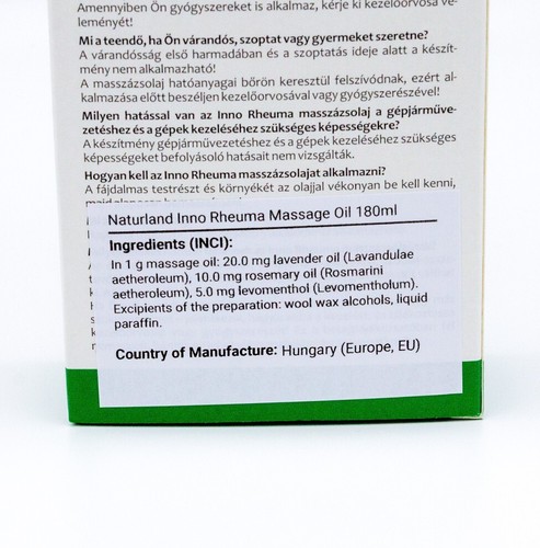 Naturland Inno Rheuma Kräuter-Massageöl Gegen Rheumatische & Muskelschmerzen x4 - Bild 8 von 9