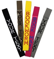 Custom Uniform Name Tape Bookmarks, 50 Fabrics Made in the USA 24 HR Ship 