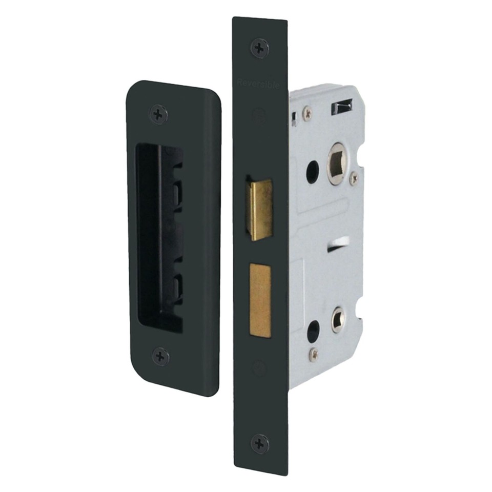 Black Internal Door Handles, Round Modern Matt Black Bathroom Lock Set Pack of 2 eBay