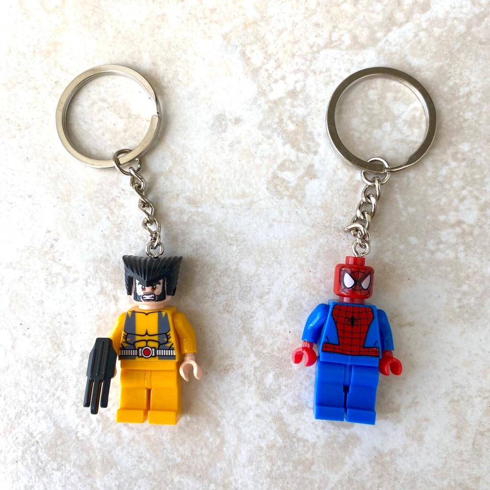 Super Hero 3D Keychain, Fairy Bunny Bat Man Figure Keyring, Cute Character Gifts - Image 4 of 4