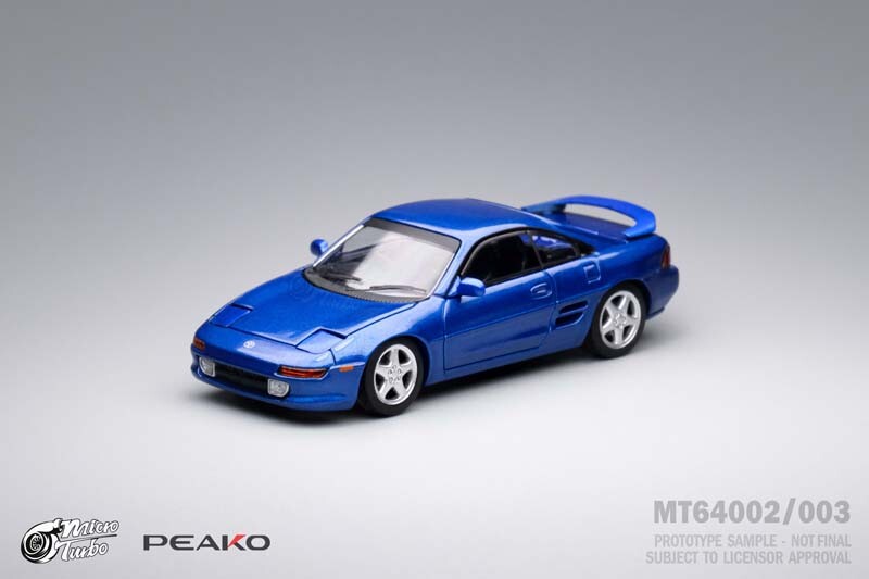MicroTurbo 1:64 MR2 SW20 blue Diecast Model Car in box | eBay