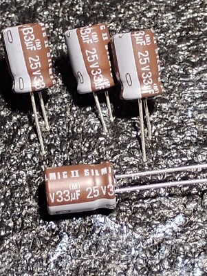Elna Silmic 33 MFD 25 Volts Audio-Grade Where quality Counts)))))))))))))))))))