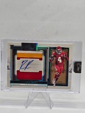 2023 Panini One - Rookie Dual Patch Autographs Blue #42 Rashee Rice /99 (AU,...