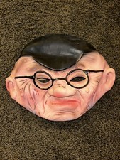 Vtg 80s 90s Latex Halloween Mask Spearhead Asylum HORROR MOVIE Ugly Old Man