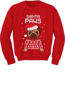 pug christmas sweatshirt