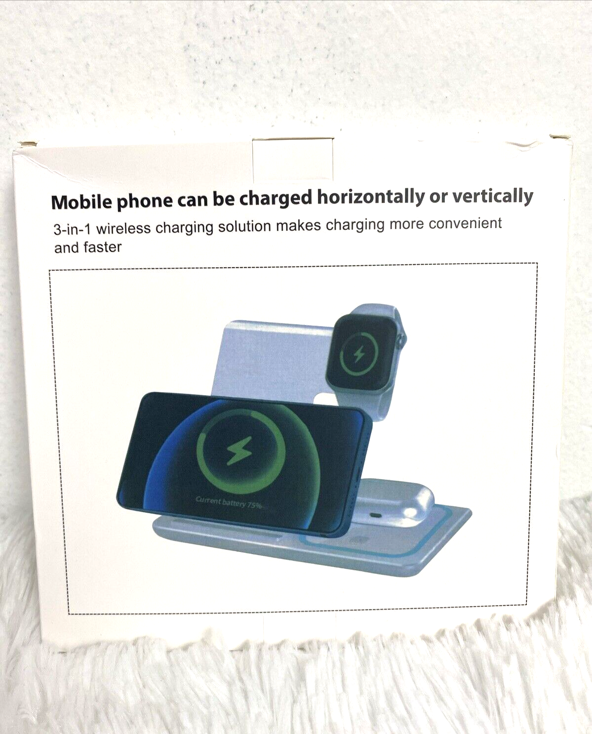 3-in-1 Wireless Charger Compatible Mobile phone Apple iWatch Bluetooth