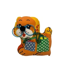 Playskool 1983 #40 Attachable Play Pup Activity Puppy Dog Plush Baby Crib Toy