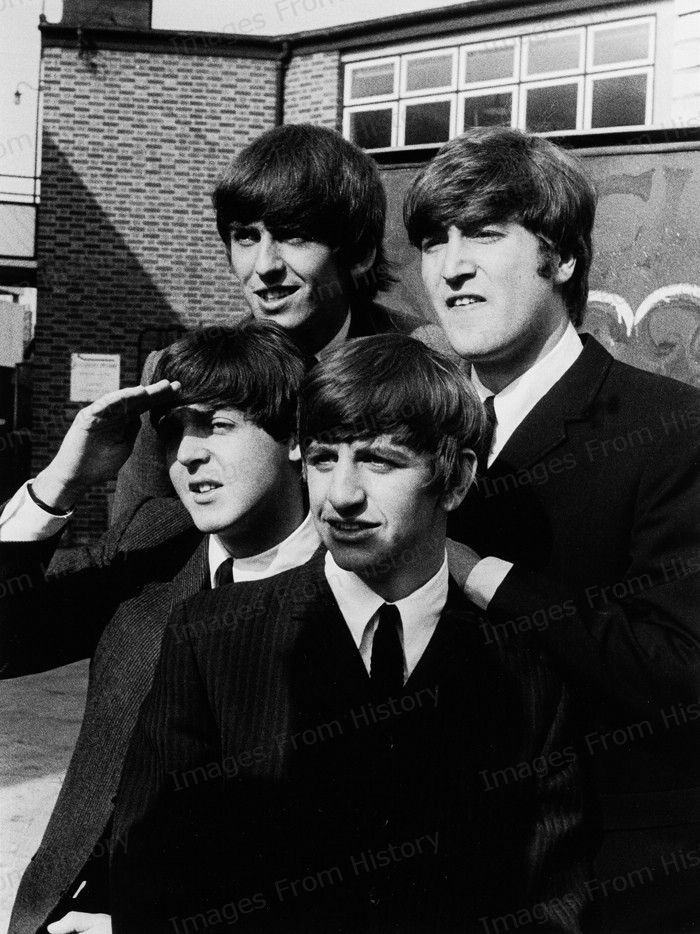 ビートルズ/JOHN,PAUL,E & RINGO The Beatles / John, Paul, George, ＆ Ringo. Tee 4 (Black