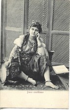 1901 TURKEY CONSTANTINOPLE LADY ACTRESS