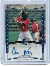 Chris Botsoe Auto /25 2014 Leaf Perfect Game Blue Autographs #A-CB2