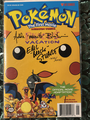 Pikachu s Vacation Comic - Vintage Rare Sealed And Signed Pokemon The First Movi