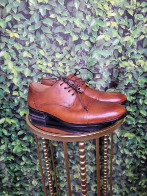 aldo mens casual dress shoes Aldo Mens Shoes Oxford Cognac Brown Dress Formal Laces Casual Brown