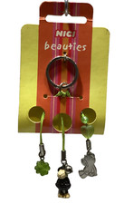 NICI BEAUTIES PORTACHIAVI PECORA NERA BLACK SHEEP CHARMS KEYCHAIN KEYRING 25233