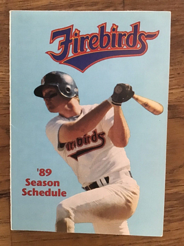 Phoenix Firebirds  1989 Minor League Baseball Pocket Schedule