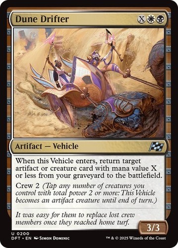 Dune Drifter - Aetherdrift DFT - 0323 - MtG Magic - Imagen 2 de 4
