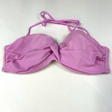 Victorias Secret 34C Knockout Bandeau Bikini Top Purple Pink M64 Underwire 2818