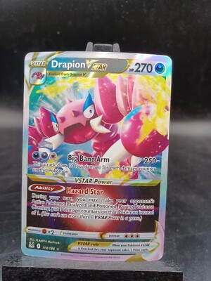 Pokémon TCG Drapion VSTAR Sword & Shield - Lost Origin 119/196 Holo Ultra Rare